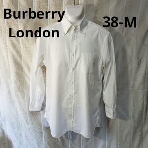 ★Burberry London　ボタンダウンコットンシャツ サイズM 送料込み