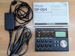 TASCAM タスカム POCKETSTUDIO DP-004 本体 純正アダプター SDカード 説明書 付属 4トラ MTR マルチトラックレコーダー 動作確認済み