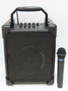 140☆audio-technica ATW-SP717M UHFワイヤレスアンプシステム マイク ATW-T705付 ◆0214-192