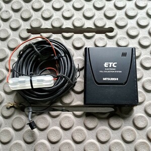 三菱電機 ETC EP-9U512V アンテナ一体型 登録不明 中古品