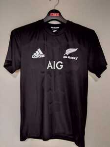 オールブラックス　ユニフォーム　Mサイズ　半袖　adidas アディダス　ウェア　シャツ　ラグビー　ワ−ルドカップ　ニュージーランド