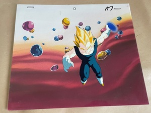 【当時物】レア ドラゴンボール DRAGON BALL セル画 超サイヤ人 ベジータ 背景 下絵 原画 付き 鳥山明 週刊少年 ジャンプ TVアニメ 集英社