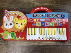 B3a ミキハウス キーボード ピアノ おもちゃ 楽器玩具 子供用 mikihouse 現状品