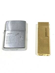 (TY1156他)ZIPPO ジッポー オイルライター Colibri コリブリ ローラーガスライター 喫煙具２点