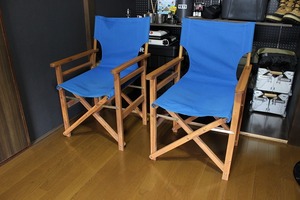  キャンプ 用品 ディレクターチェア 木製 ビンテージ