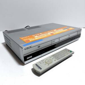 ソニー DVDプレーヤー VHSビデオデッキ SLV-D383P SONY DVD PLAYER / VIDEO CASSETTE RECORDER SLV-D383P 動作品 リモコン