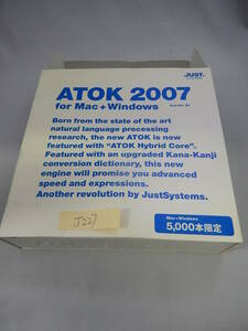 J227#中古　ATOK 2007 for Mac+Windows tech ver.20 mac os macintosh 限定　日本語　入力