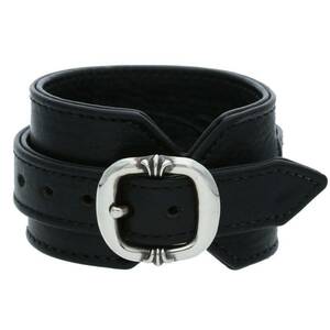 クロムハーツ Chrome Hearts RR TINY BUCKLE/ロックンロール サイズ:1 レザーブレスレット 中古 SJ02