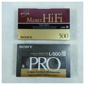 【未使用品】SONY ベータテープ L-500PRO.L500MHFAセット