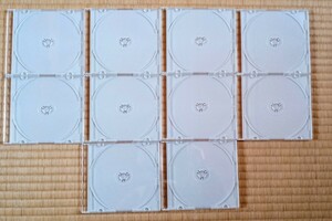 ★ 即決 中古 美品 ★　10枚セット　CD/DVDプラケース　白　スリムタイプ（同様商品を6点出品①）