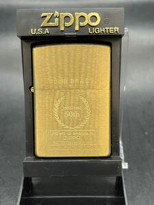 ZIPPO ジッポー オイルライター SOLID BRASS ソリッドブラス 喫煙具 ゴールド USA 