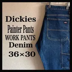 [大人気]Dickies ディッキーズ デニム ペインターパンツ デカ履き 古着