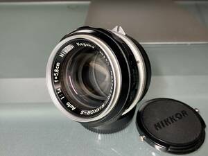 光学綺麗なNikon ニコン NIKKOR-S Auto 5.8cm 58mm f1.4 PAT.PEND刻印品