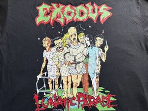 Exodus ヴィンテージ バンドＴ metallica slayer vio-lence anthrax kreator pantera death morbid angel exhorder testament overkill