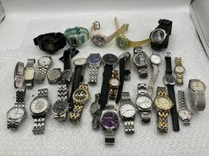 240519464000 【まとめ売り】腕時計 ファッション メーカー ブランド ORIENT ポールスミス ELGIN GIVENCHY 色々 30本 ジャンク 現状品 中古