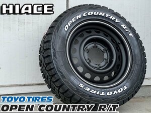 新品 16インチ タイヤホイール4本セット 2way 脱着式 pcd139.7 6穴 ホワイトレター toyo 215/65R16C 200系ハイエース スチール