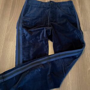 【美品】Engineered Garments PANT エンジニアードガーメンツ　ベロア　サイドライン　パンツ　W32