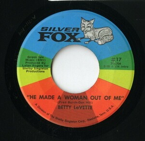 【7inch】試聴　BETTY LAVETTE 　　(SILVER FOX 17) HE MADE A WOMAN OUT OF ME / NEARER TO YOU