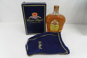 1194/mk/04.24 【古酒/未開栓】Crown Royal クラウンロイヤル カナディアンウイスキー 1000ml 40% 箱付