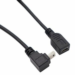 【在庫品のみ】 90°方向変換ケーブル 5PINケーブル B オスｔｏメス ｔｏ Mｉｎｉ USB2．0－Mｉｎｉ VｉVｉSｕ