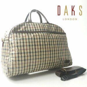 【英国皇室御用達 ロイヤルワラント】美品 DAKS LONDON ダックス 羊革 ラムレザー 3つボタンジャケット 11AR(JP:L)【参考価格￥82,500-】