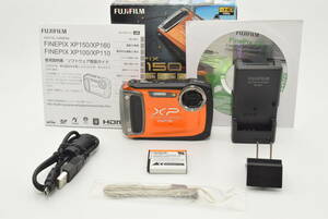 【特上品】FUJIFILM デジタルカメラ FinePix XP150 防水 オレンジ F FX-XP150OR　＃5485