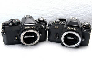 Nikon ニコン 人気の高級一眼レフカメラ（FEボディ + FGボディ）2台まとめて 希少品