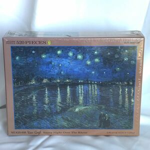 ゴッホ/ローヌ川の星月夜☆Van Gogh/Starry Night Over The Rhone☆P2 Art 光るジグソーパズル 520ピース 38×53cm 台湾製