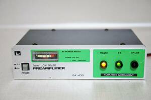 クラニシ　GA-430　GaAs Low Noise 430MHz　受信プリアンプ　15W/150W