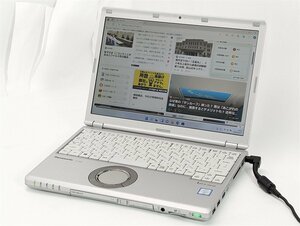 即決 中古美品 ノートパソコン Windows11 Office Panasonic SZ6RD6VS 第7世代Core i5 高速SSD DVDRW Bluetooth カメラ Office済 即使用可