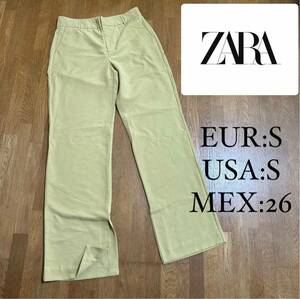 【ZARA】ワイドパンツ 裾スリット Sサイズ