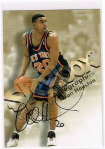 1998-99 NBA SKYBOX Autographics Allan Houston Auto Autograph スカイボックス アラン・ヒューストン 直筆サイン 98-99