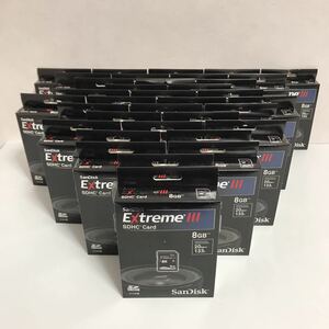 【未開封品】サンディスク SanDisk Extreme III SDHCカード 8GB 35個セット エクストリームIII SDSDRX3-8192-E21 現状品