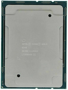 Intel Xeon Gold 6148 SR3B6 20C 2.4GHz 3.1/3.7GHz 27.5MB 150W LGA3647 DDR4-2666