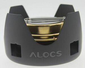 ALOCS　アルコールストーブ　バーナー　CS-B02　ゴトク付き☆