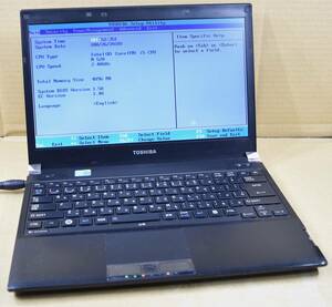 起動確認のみ(ジャンク扱い) 東芝 dynabook RX3 SM240E/3HD CPU:Core i5-M520 RAM:4G HDD:無し (管:KP153