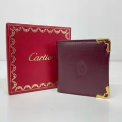 珍品　Cartier　カルティエ　レザー　マルチケース　マストライン