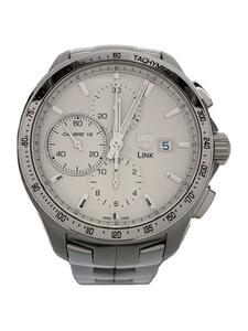 TAGHeuer◆自動巻腕時計/リンク/アナログ/ステンレス/WHT/202402WOH済/20240218日差+3