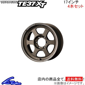 レイズ ボルクレーシング TE37 XT 4本セット ホイール ランドクルーザープラド【17×8J 6-139 INSET20 BR】150系 RAYS VOLK RACING アルミ