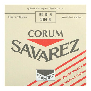 サバレス 弦 バラ弦 4弦 SAVAREZ 504R CORUM Normal tension×5本 クラシックギター弦 コラム ノーマルテンション