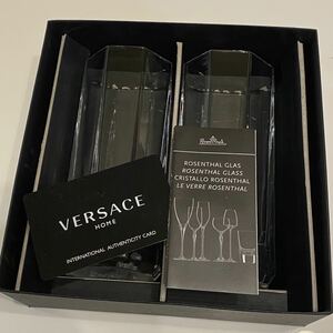 VERSACE ヴェルサーチ Medusa Lumiere Long Drink Glasses グラス 2客セット