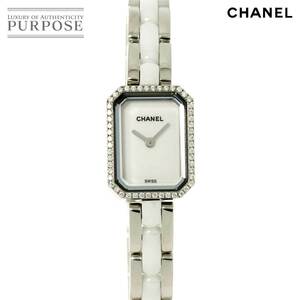 シャネル CHANEL プルミエール H2132 レディース 腕時計 ダイヤベゼル ホワイト セラミック クォーツ ウォッチ Premiere 90225900