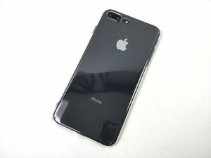 iPhone 7 plus/8 plus用 側面フル保護 クリアケース ハードカバー PC 透明 ネックストラップ対応 薄型