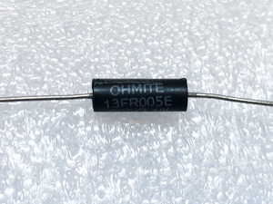 OHMITE 巻線 抵抗器 ±1% 3W 5mΩ 13FR005E-ND バラ売り 管理番号[F2-B0154]