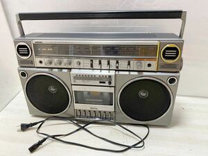 C3DP-042510 昭和レトロ National ナショナル RX-5160 ラジオ、テープカセット、動作確認　ジャンク品