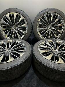 245/45R20 BRIDGESTONE/RFT 22年製 レクサス LS500h エグゼクティブ 純正 OP 20インチ 8.5J +25 120 5H スタッドレス 4本 空気圧センサー付