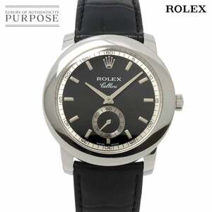 ロレックス ROLEX チェリーニ 5241 D番 メンズ 腕時計 ブラック PT プラチナ 手巻き ウォッチ Cellini 90224469
