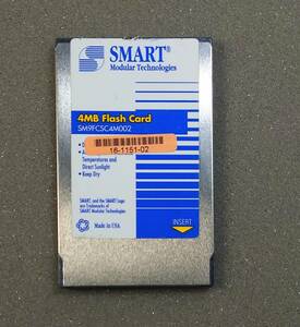 KN4669 【ジャンク品】 SMART 4MB Flash CARD SM9FCSC4M002