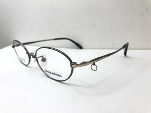 10K-214 新品 未使用 眼鏡 メガネフレーム SONIA RYKIEL 日本製 国産 オーバル Ti-P フルリム シンプル ソニアリキエル レディース メンズ