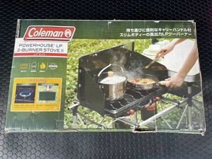 未使用 Coleman コールマン POWERHOUSE LP 2-BURNER STOVE II パワーハウス LP ツーバーナーストーブ II 2000006707 キャンピングコンロ